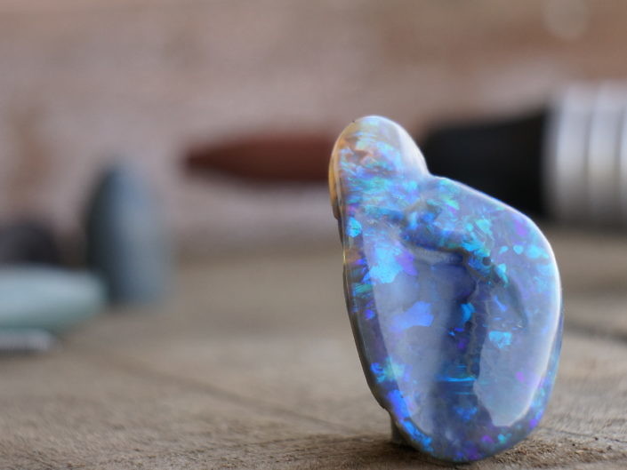 Carved Opal - Lightning Ridge Black Opal - Opal Jewelry